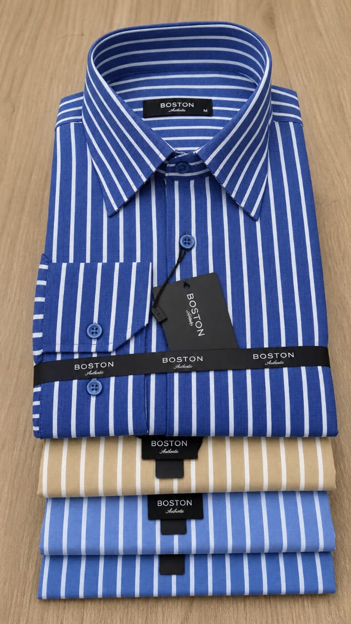 Chemise Boston a rayure