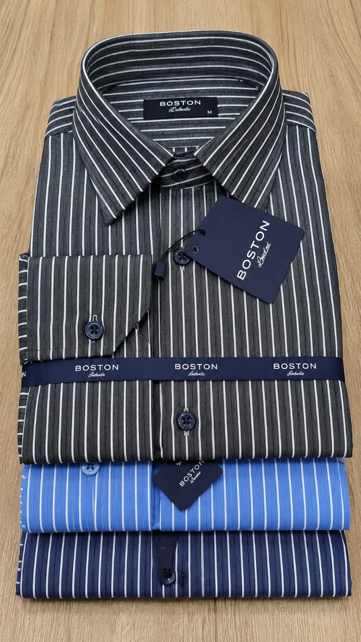 Chemise Boston a rayure
