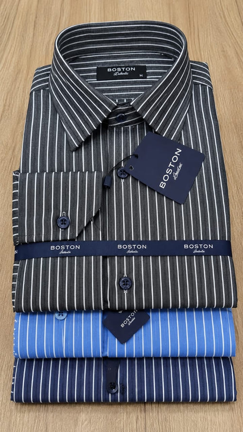 Chemise Boston a rayure